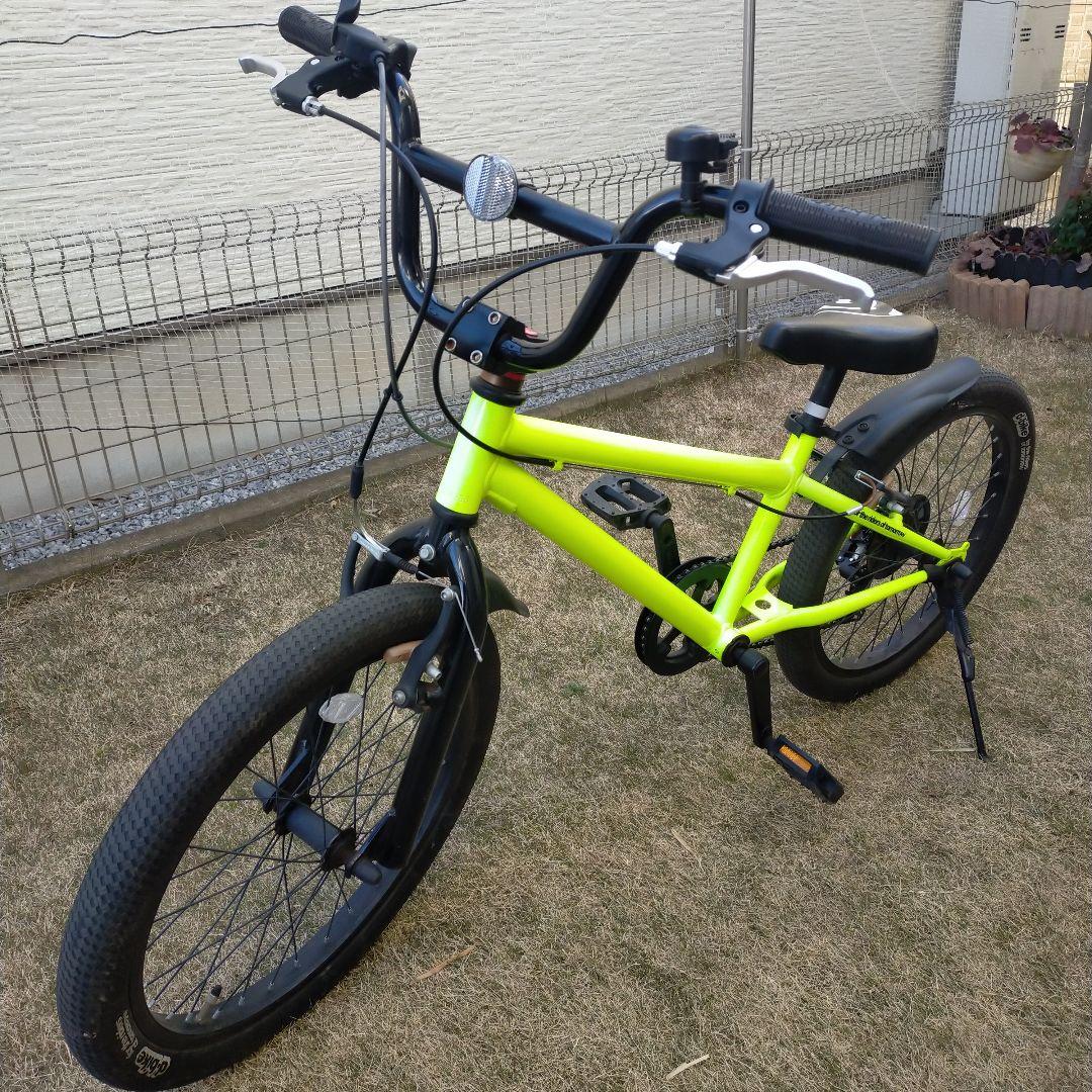 ※引取限定※D-Bike　蛍光イエロー 20インチ　BMX　子供用自転車