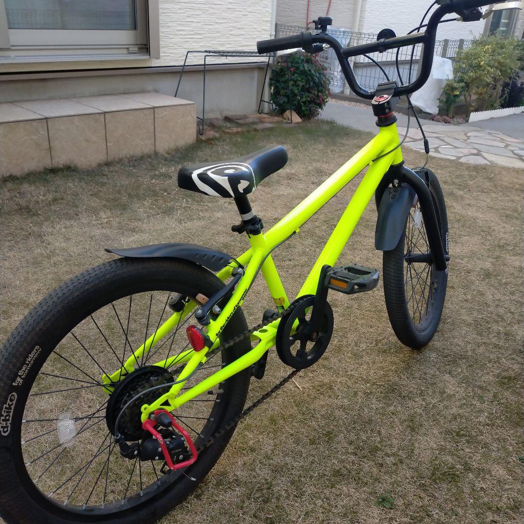 ※引取限定※D-Bike　蛍光イエロー 20インチ　BMX　子供用自転車
