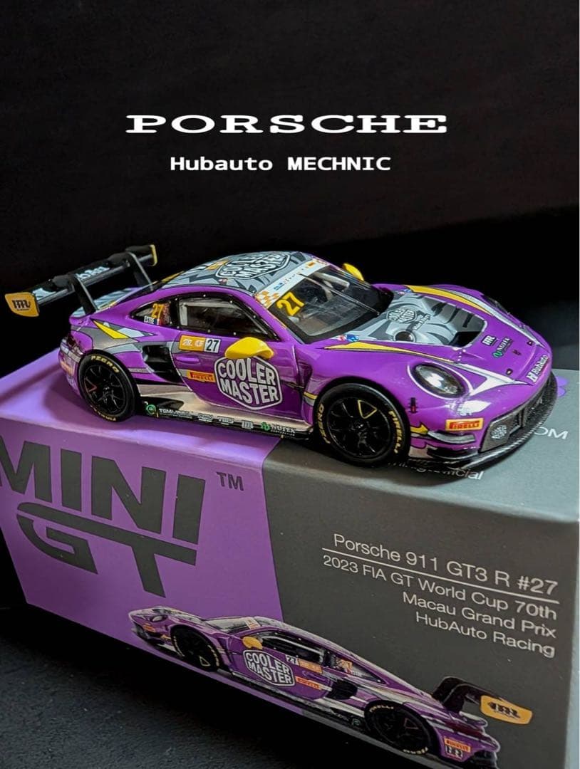 MINIGT ポルシェ 911 GT3 R 164 HudAuto Racing