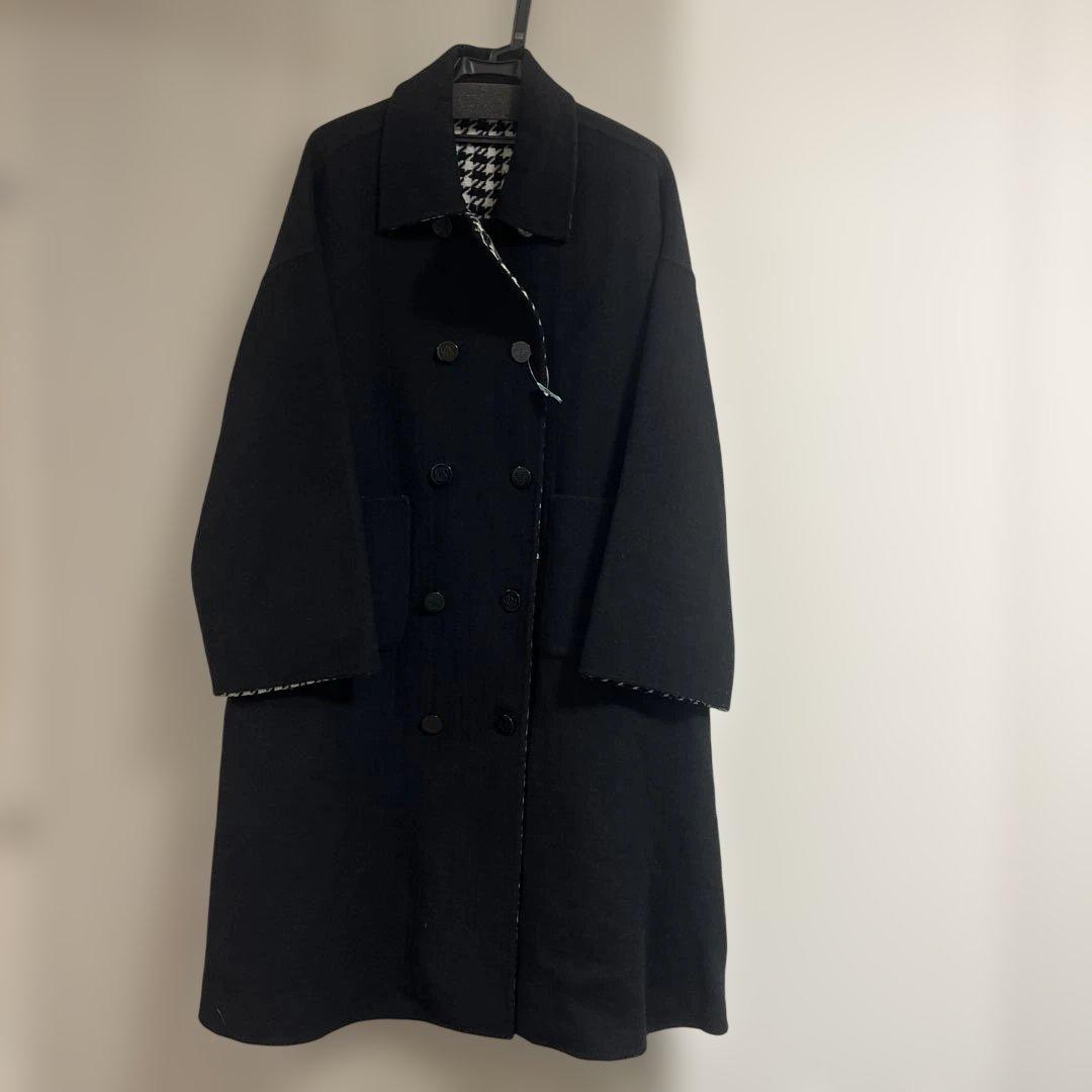 TNEWTIES ブラックロングコート　リバーシブル