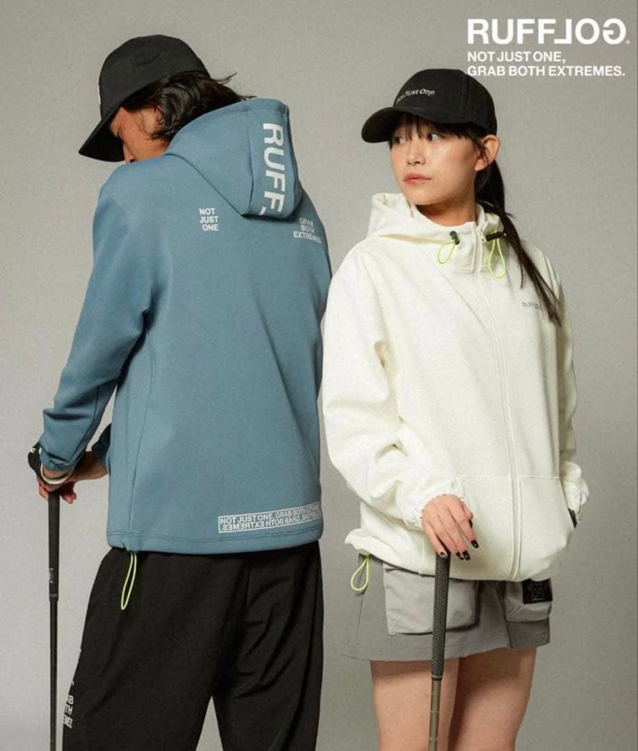美品 RUFFLOG ラフロッグ ジップ フーディー ジャケット ゴルフ