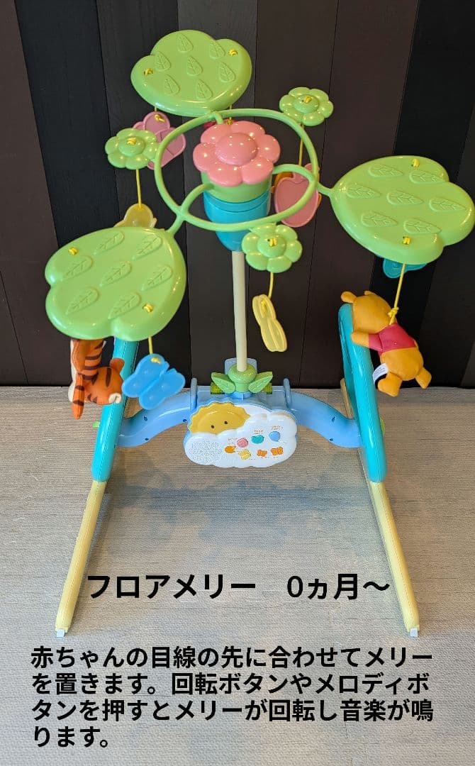 【美品】 えらべる回転6wayジムにへんしんメリー プーメリー くまのプーさん