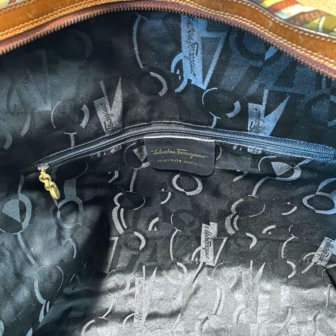 希少✨Salvatore Ferragamo Animal Boston Bag