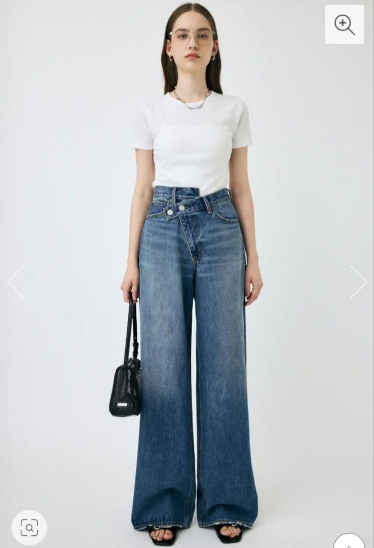 MOUSSY　CROSS WAIST WIDE ストレート