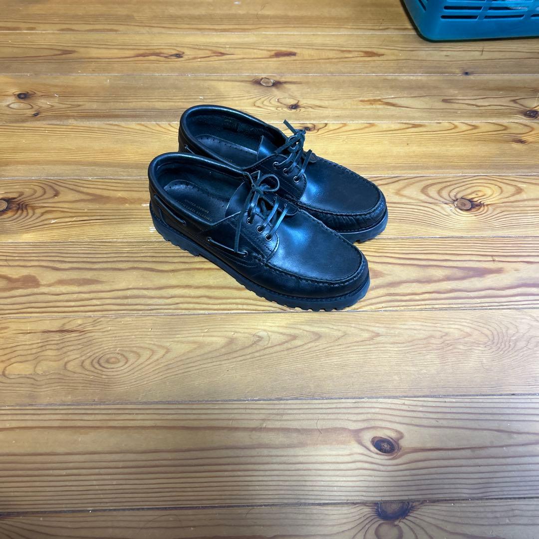 UNITED ARROWS デッキシューズ ブラック