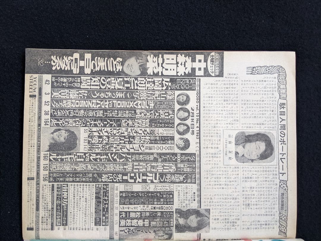 GORO 中森明菜　ポスター　藤村美樹　松坂慶子　森下愛子　甲斐智枝美　杏里