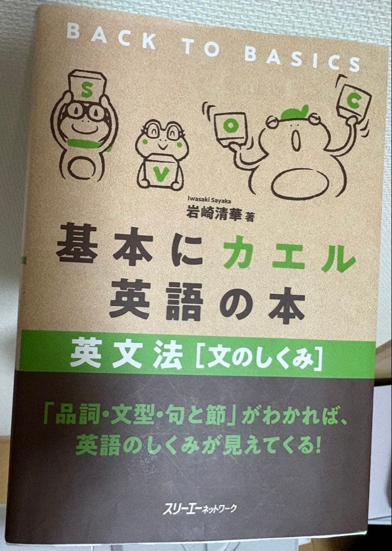 基本にカエル英語の本　英文法　文のしくみ