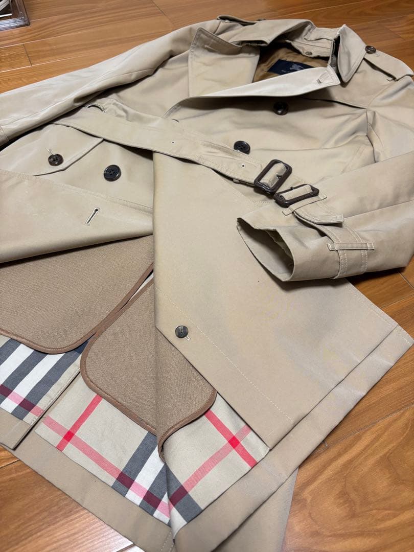 BURBERRY トレンチコート ベージュ チェック柄