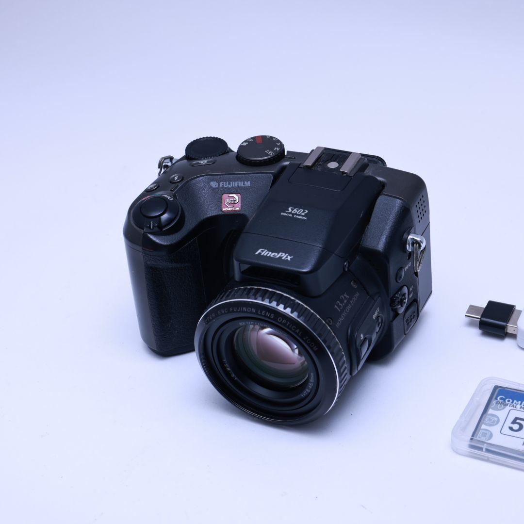 スマホ転送可 FUJIFILM デジタルカメラ S602 カード電池他付き