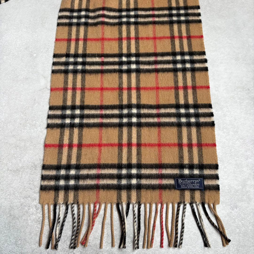 Burberry バーバリー カシミア100 %イギリス製 ノバチェックベージュ