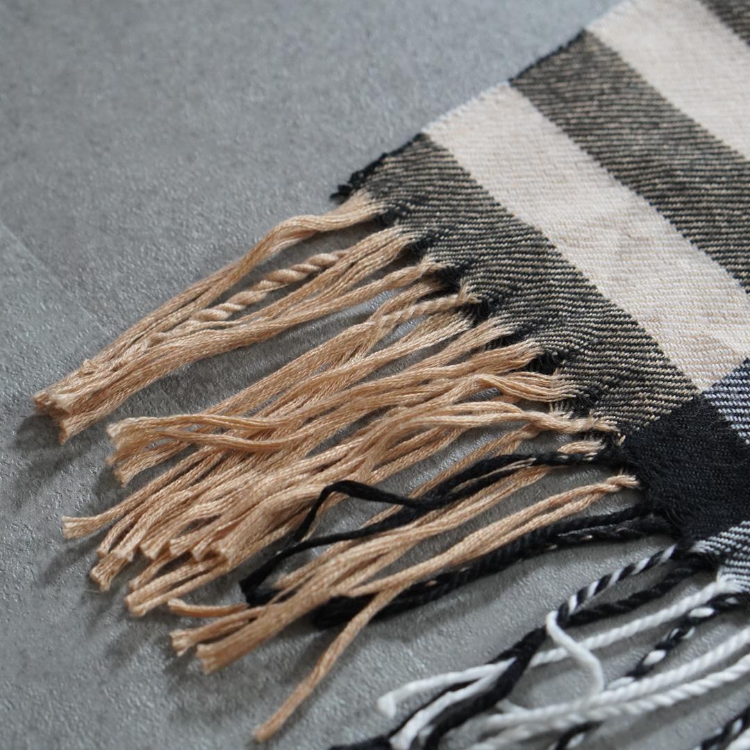 Burberry バーバリー 大判ロング ノバチェックマフラー ウール ベージュ