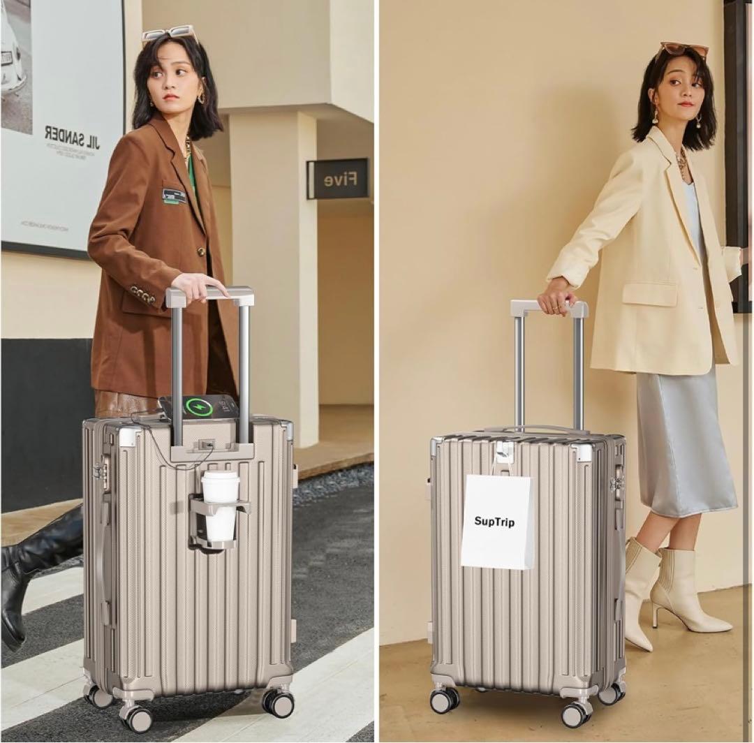 ❣️多機能❣️スーツケース 機内持ち込み 超軽量 耐衝撃 USBポート付き 40L