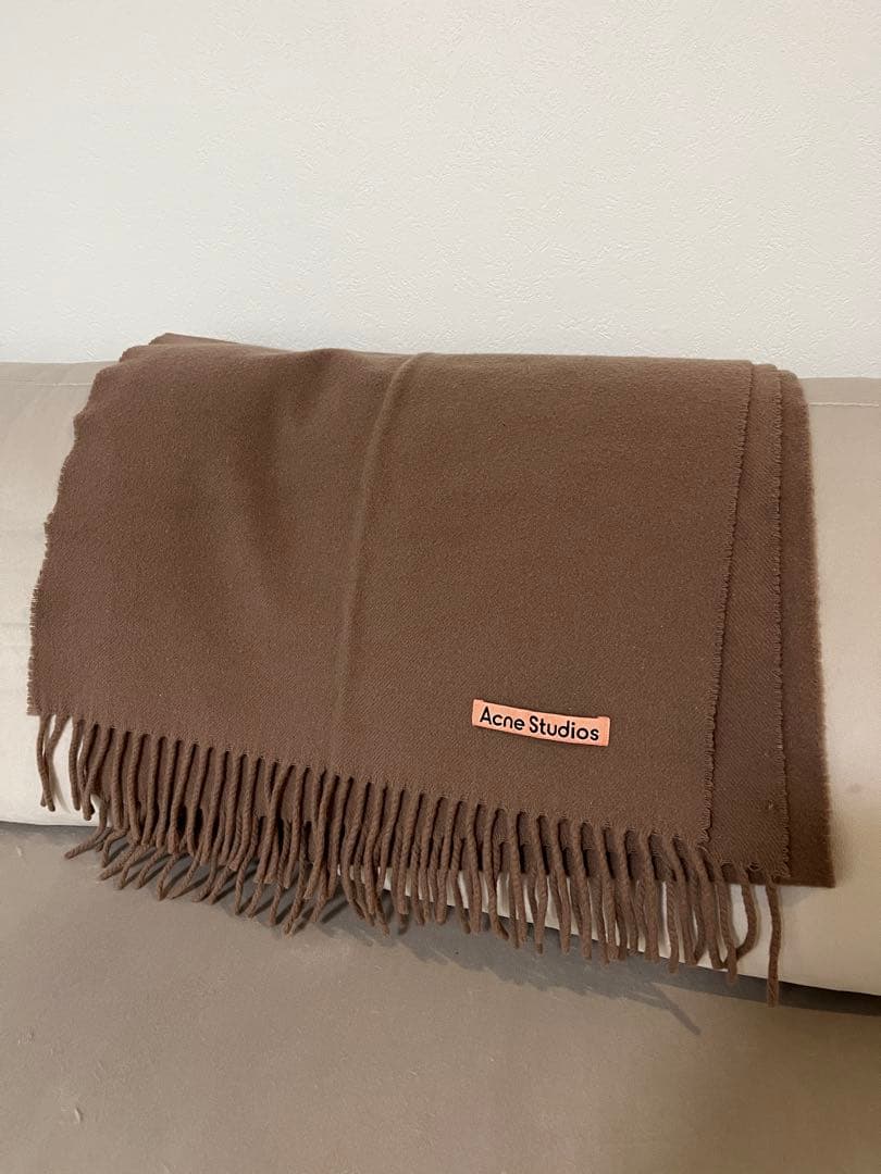Acne Studios ブラウン マフラー 200x45cm