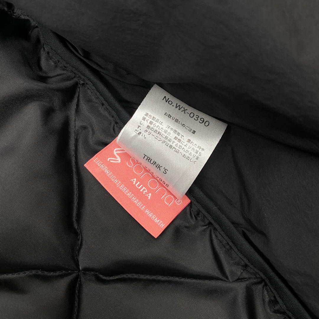 WAX 中綿ベスト / Puff vest BLACK 新品 M THM