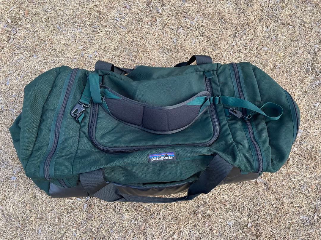 90s レア patagonia ハンターグリーン ミディアムラージギアBAG