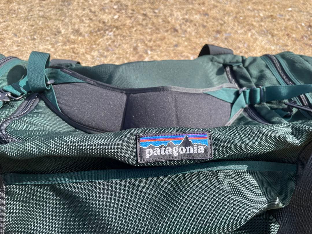 90s レア patagonia ハンターグリーン ミディアムラージギアBAG