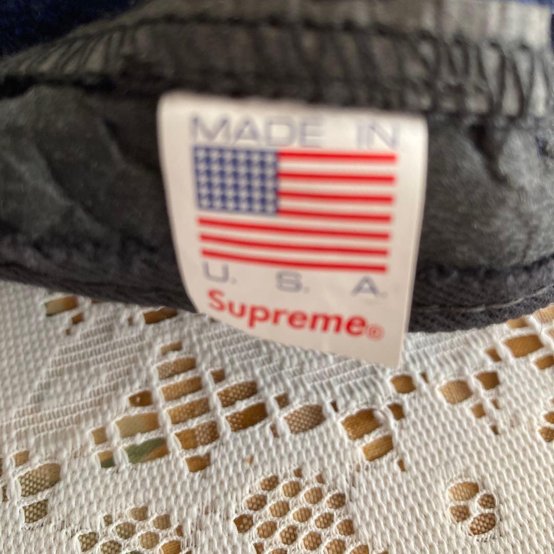 Supreme ネイビー カモフラージュ キャップ