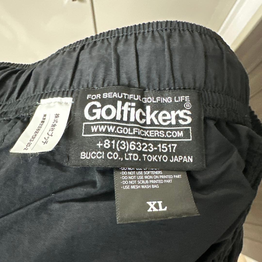 Golfickers ナイロントレーニングパンツ　ブラック　XL