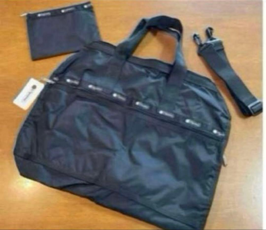 【新品】LeSportsac ラージウィークエンダー　黒