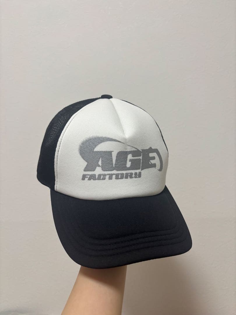 Age Factory メッシュキャップ白