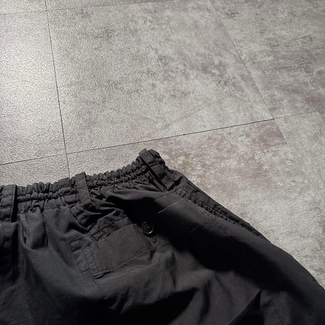 ヨウジヤマモトプールオム 17ss サルエルパンツ　切り替えデザイン　ブラック