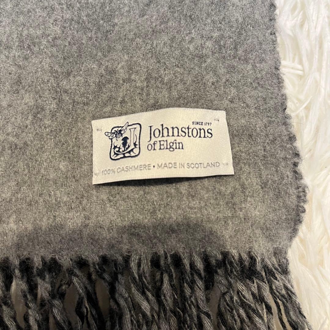 小判Johnstons of Elgin カシミヤ マフラー ストール