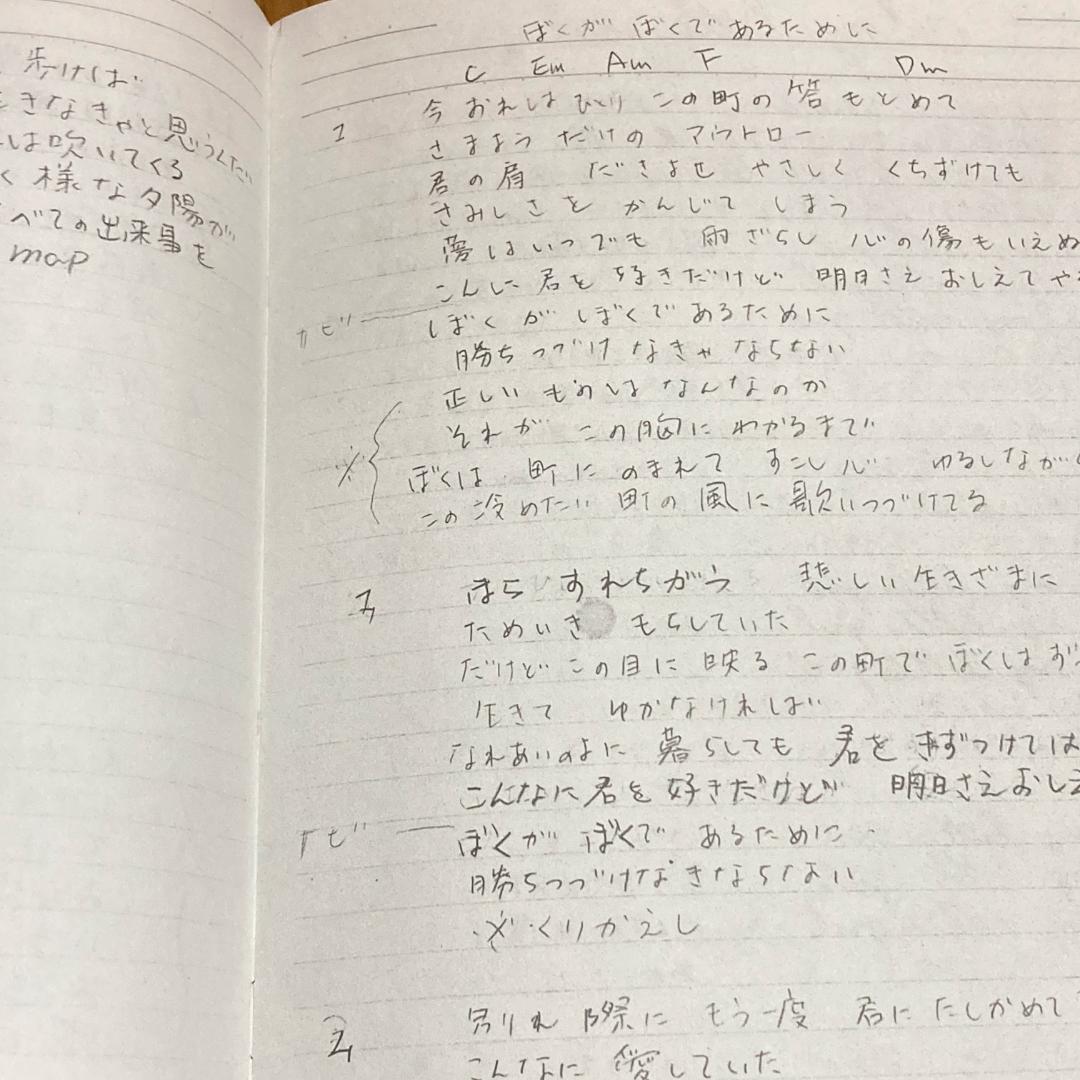 【初回プレス限定盤・廃版】尾崎豊　4.25 REQUIEM　直筆の制作ノート