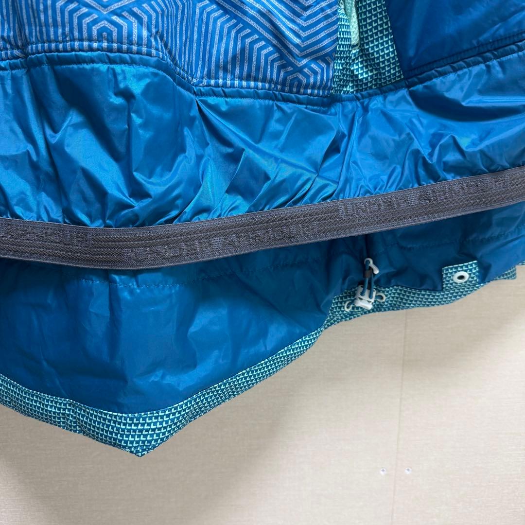 1点物！UNDER ARMOUR アンダーアーマー スキーウェア M 水色 柄物
