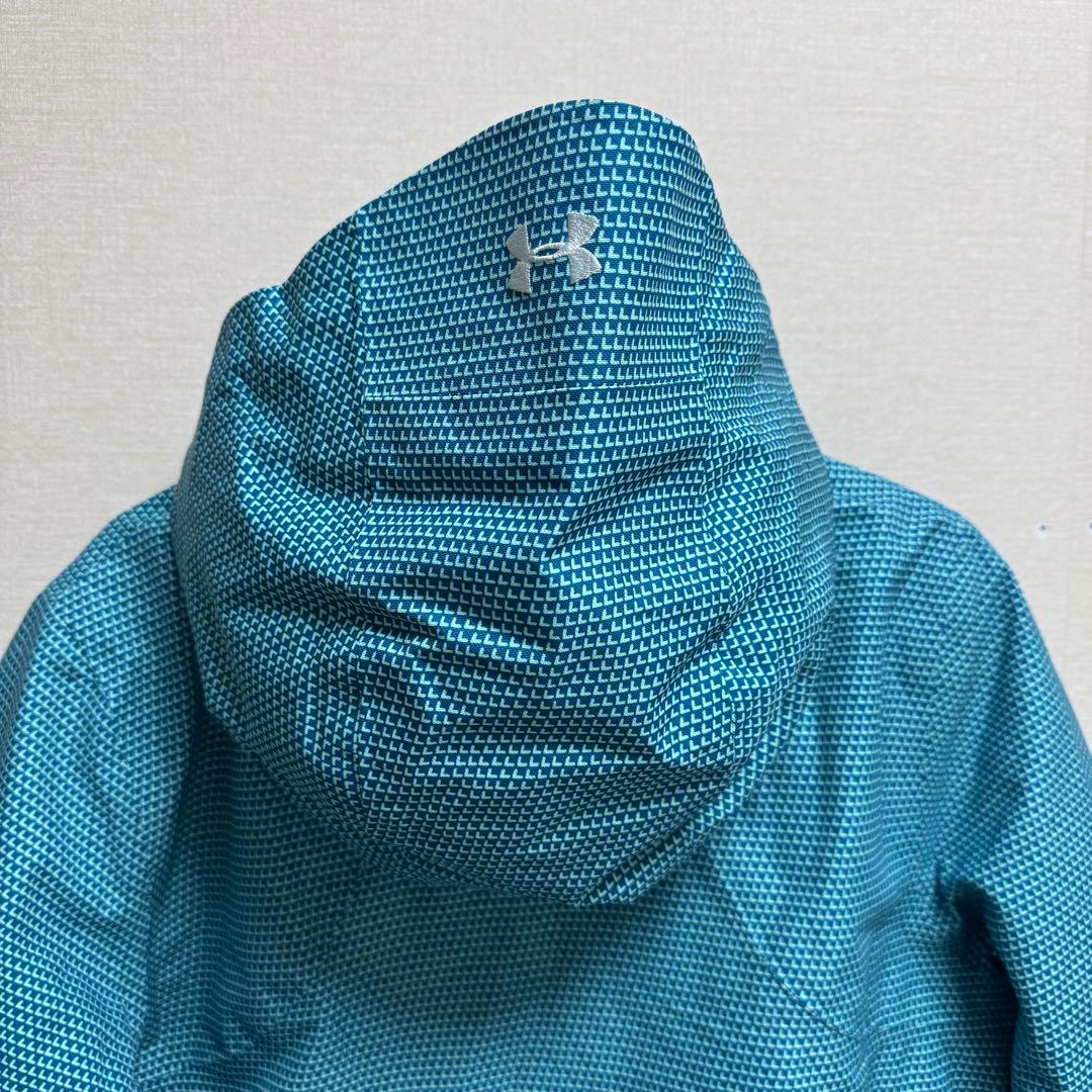 1点物！UNDER ARMOUR アンダーアーマー スキーウェア M 水色 柄物