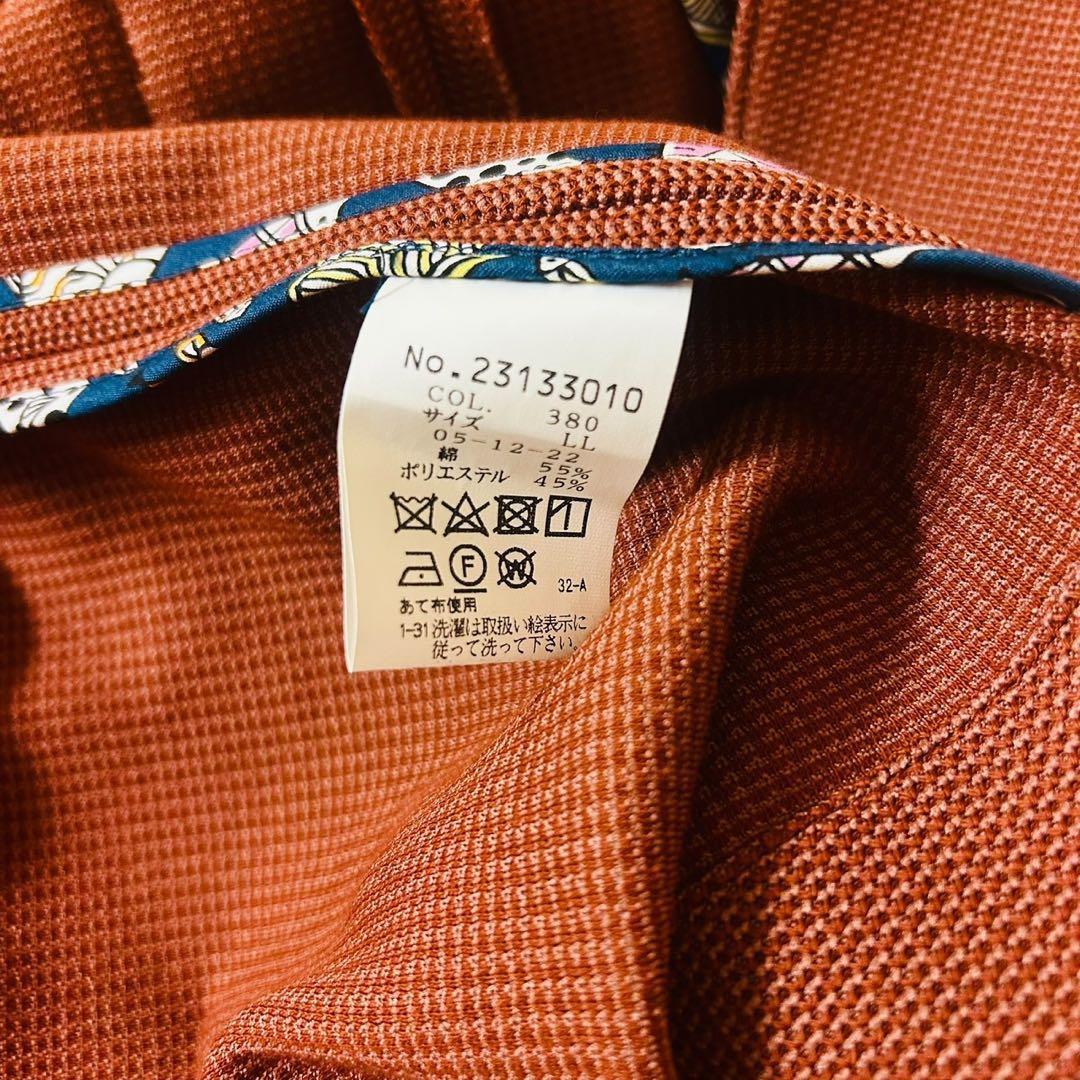【新品未使用品】シナコバ　テーラードジャケット　ピンバッジ付　茶色　LL