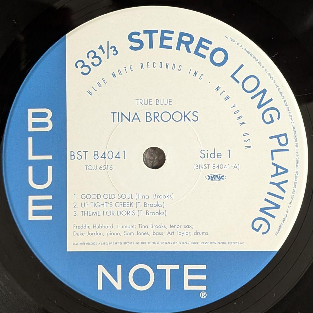 Tina Brooks:True Blue✳️小鐵徹カッテイング重量盤帯付美品