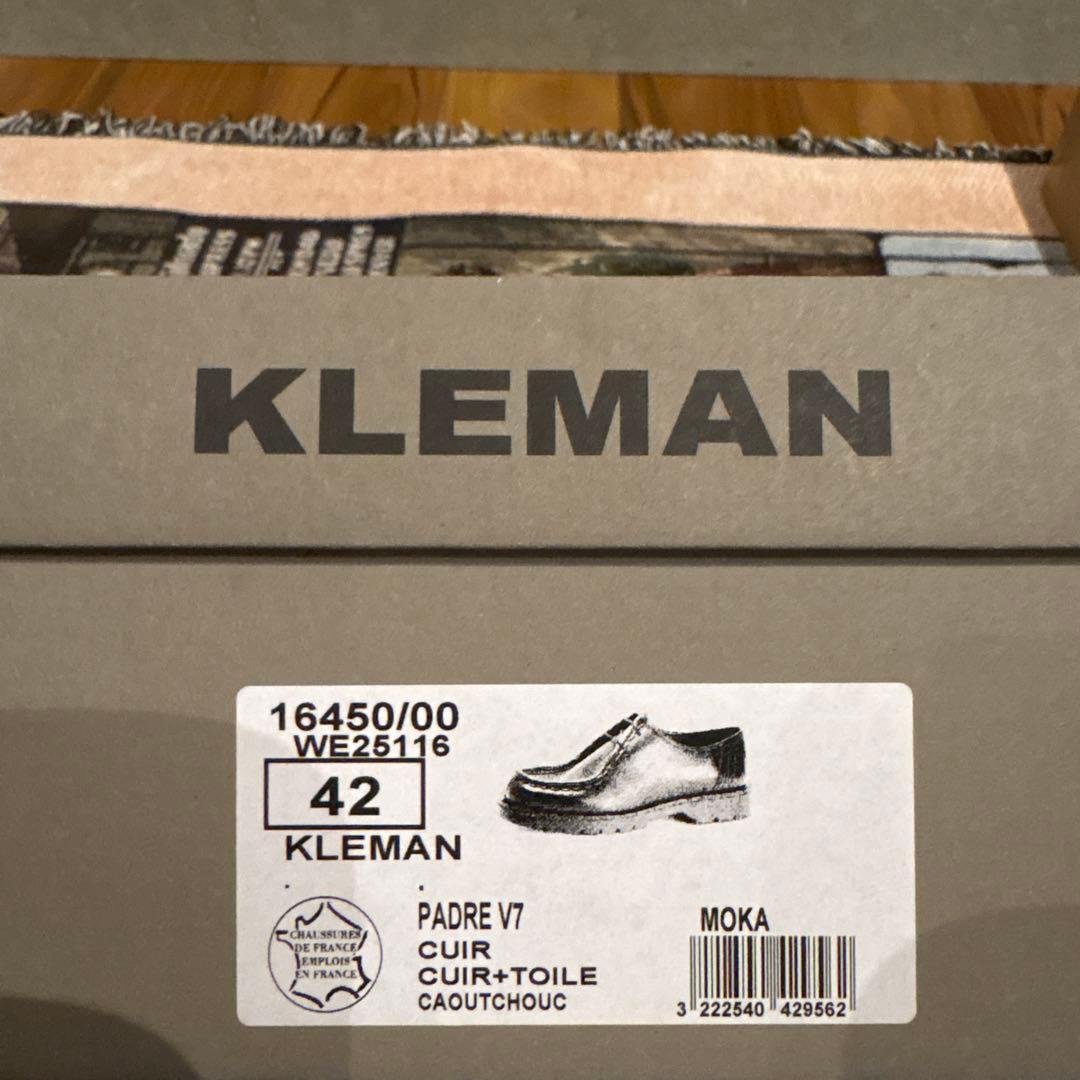 KLEMAN ダークブラウン モカシン　革靴