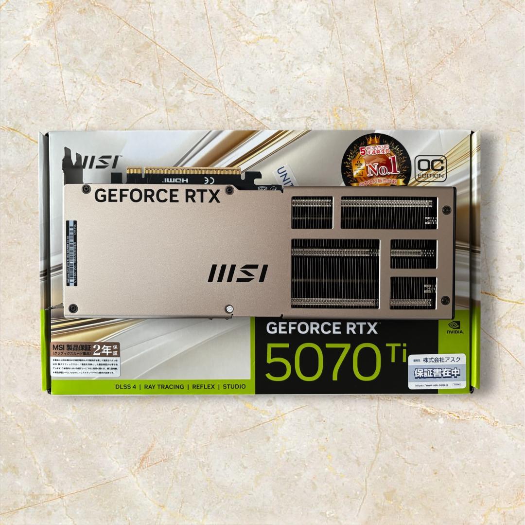 新同　MSI RTX 5070 Ti INSPIRE 3X OC