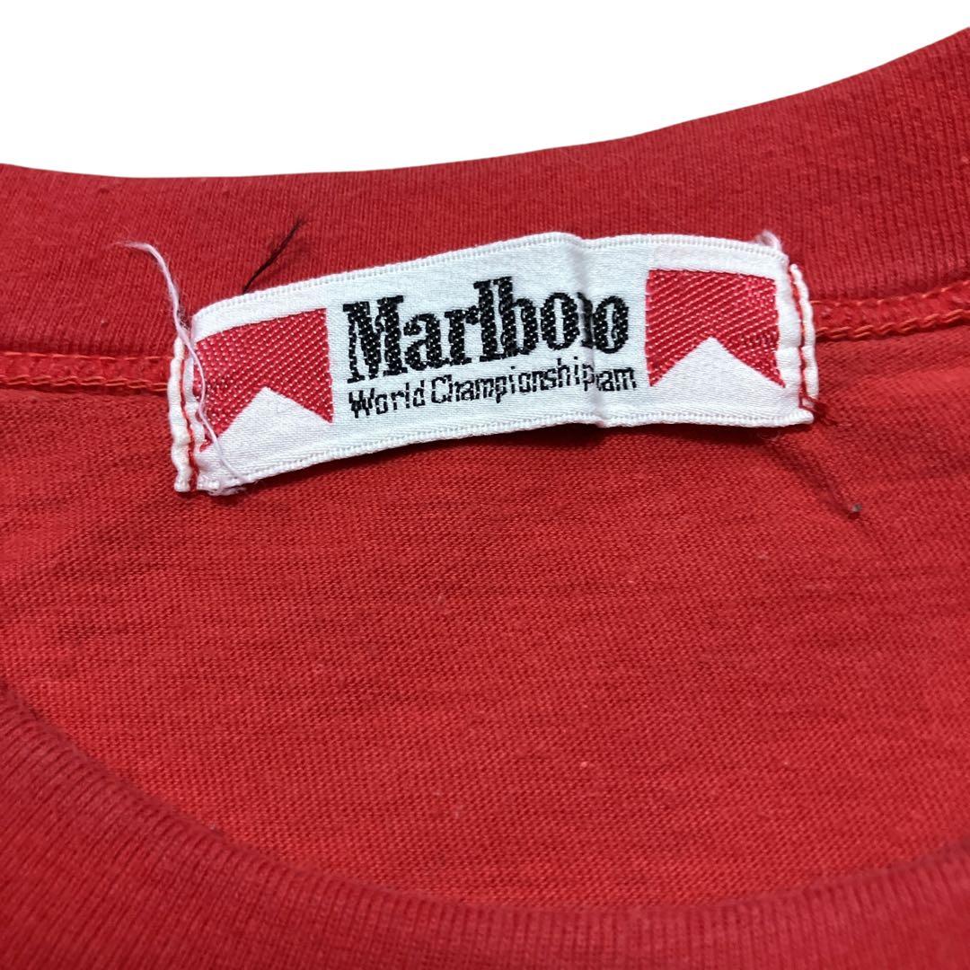 マルボロ Marlboro 80s ロゴプリントヴィンテージTシャツ 赤