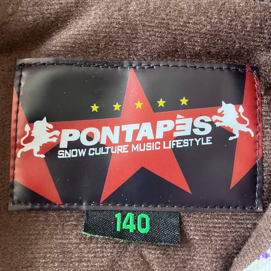 #i12✨PONTAPES✨スキーウェア 花柄 上下 140 女の子 雪遊び