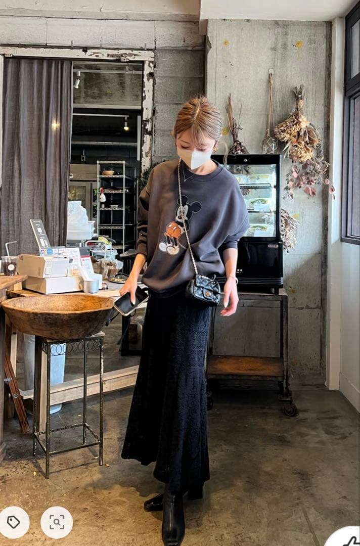 一日限定値下げ美品LOUNGEDRESS レースフレアスカート