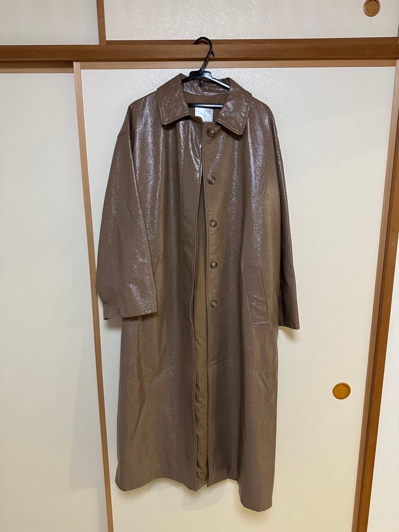 cityshop レザー　コート　FAUX LEATHER COAT