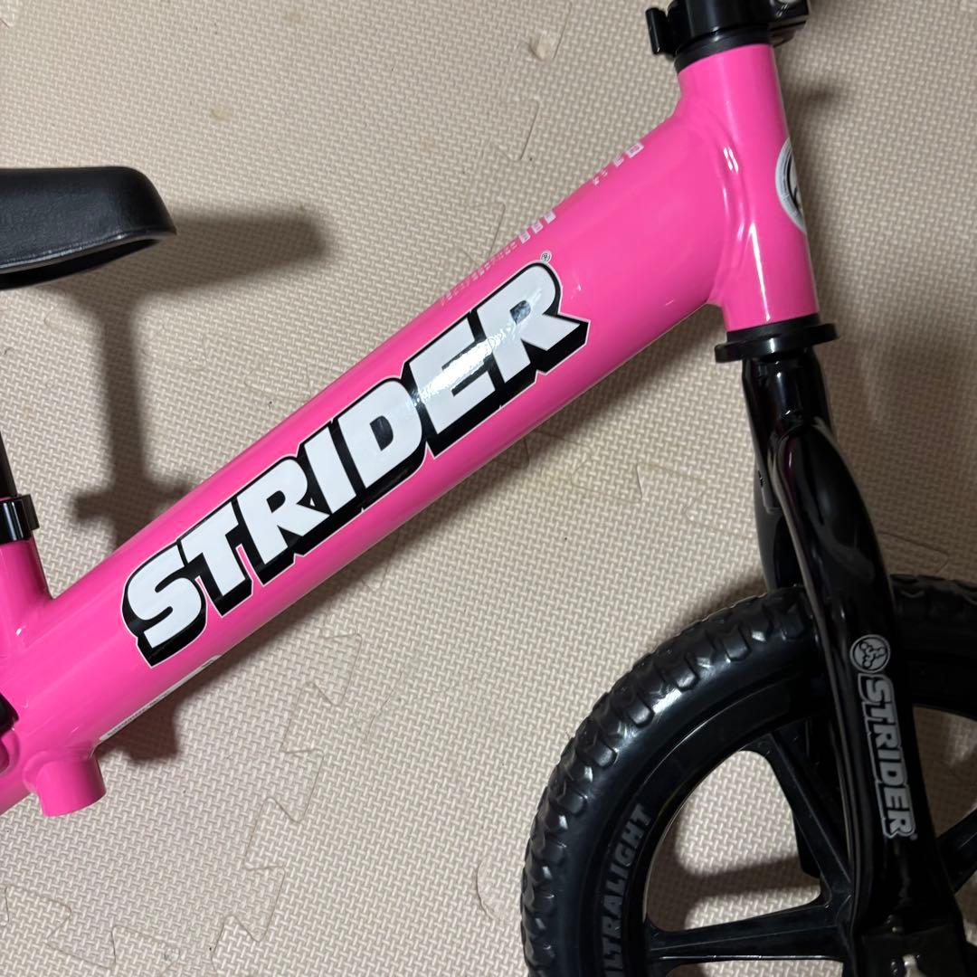 STRIDER スポーツ バランスバイク ピンク