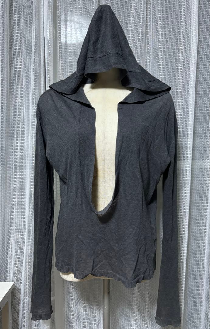 ANN DEMEULEMEESTER 本人期 アーカイブ フードニット