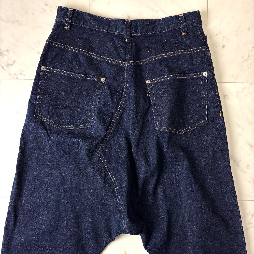 ZUCCa ストレッチ サルエル デニムパンツ M ダークネイビー ズッカ