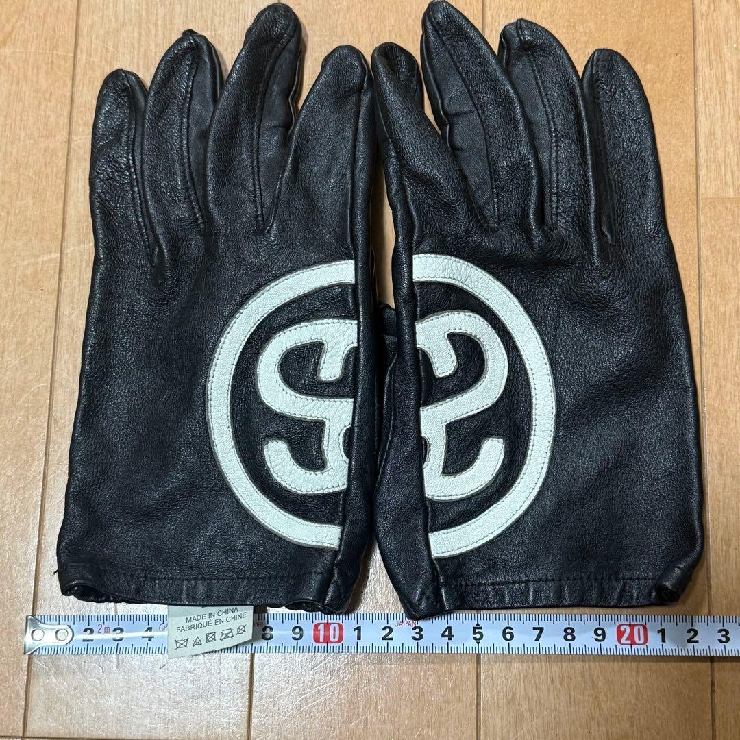 T*e様 Stussy SS LINK LEATHER GLOVES L/XL