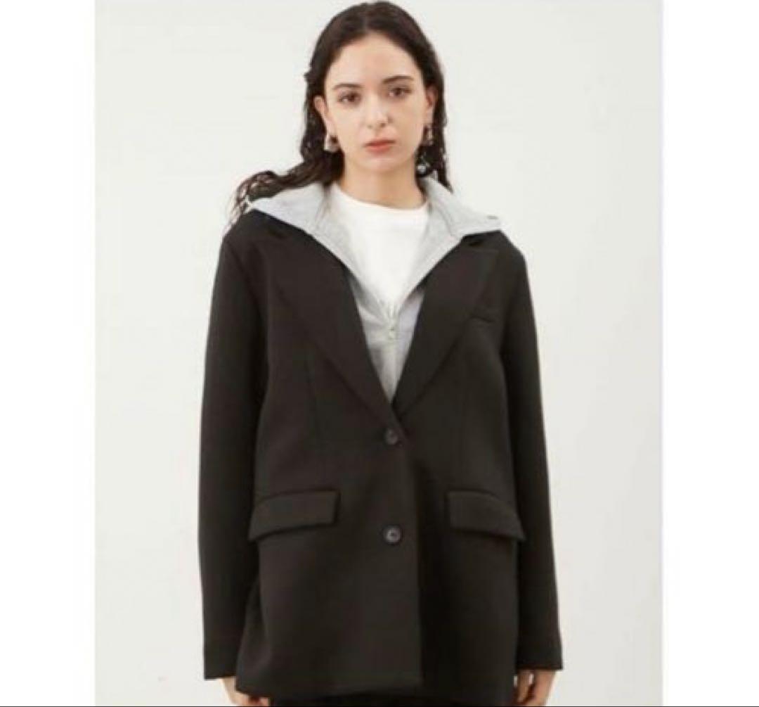 【ミラオーウェン】フードドッキングシングルブレストジャケット　超美品