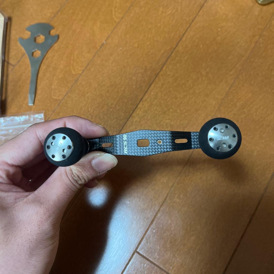 RCS 90mmカーボンクランクハンドル RCSノブセット