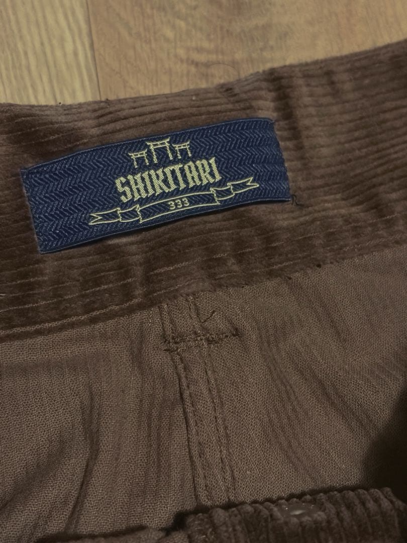 パンツ SHIKITARI WIDE FLARE CORDUROY PANTS