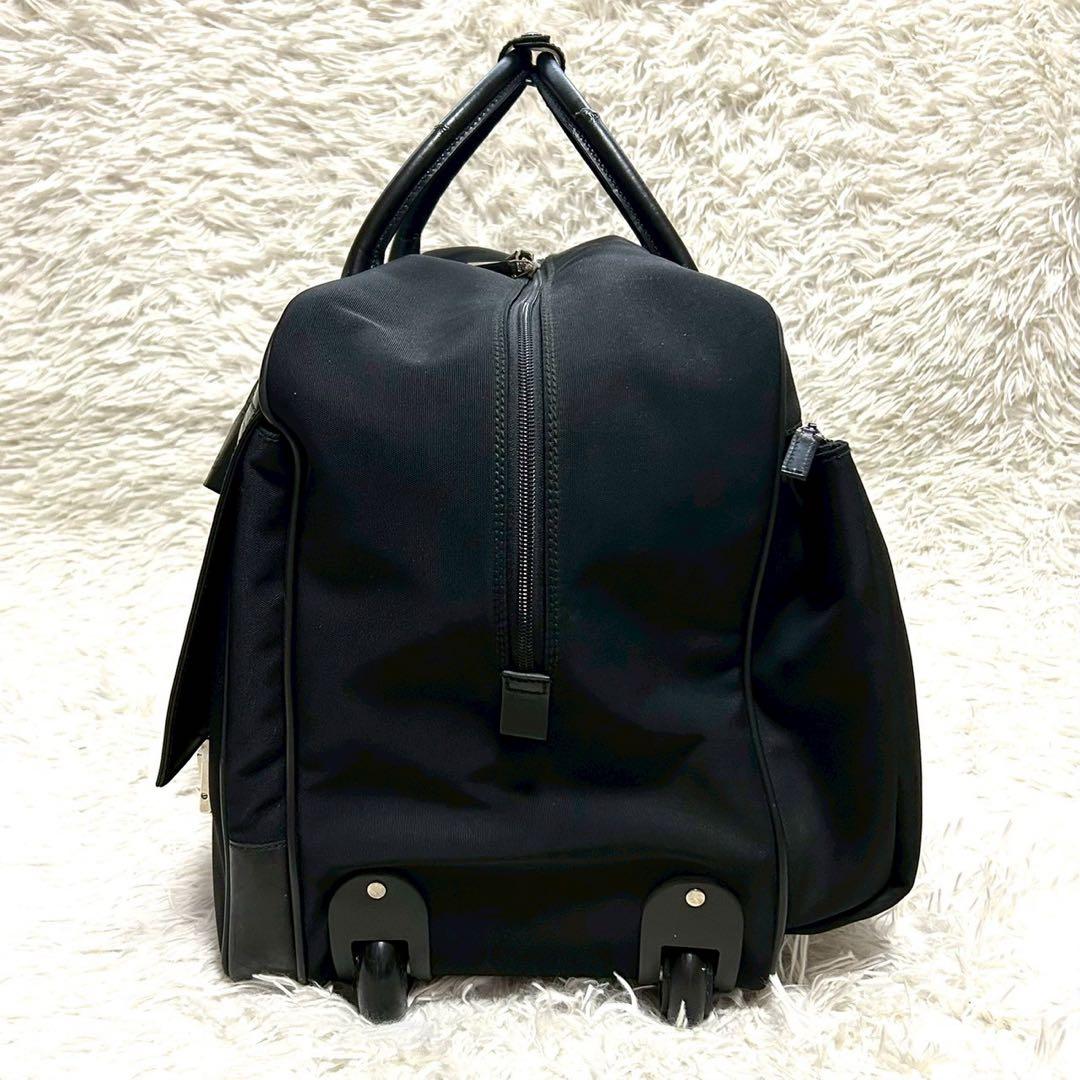 【極美品】グッチ キャリーバッグ ボストン スーツケース ビジネス レザー 黒