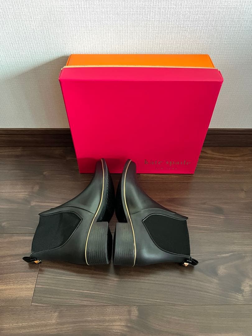 kate spade ブラックショートブーツ