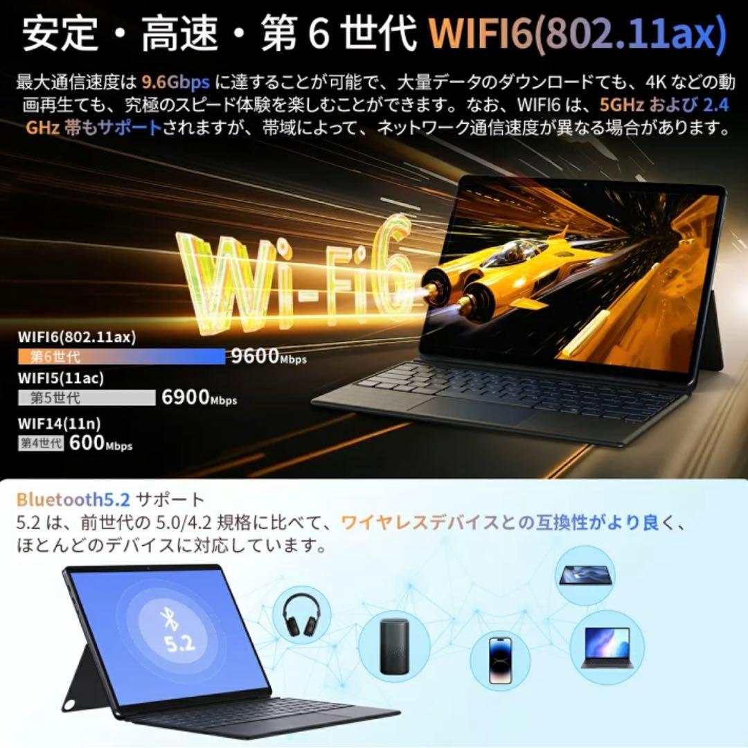 【美品】12.96インチ 2in1タブレットPC キーボード付き