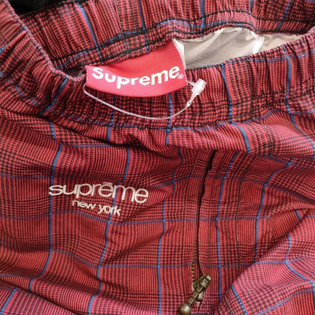 Supreme 赤青チェック カジュアルPants