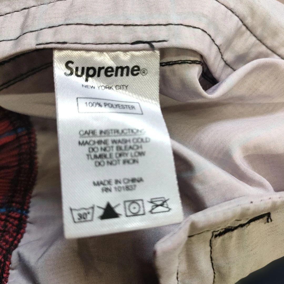 Supreme 赤青チェック カジュアルPants