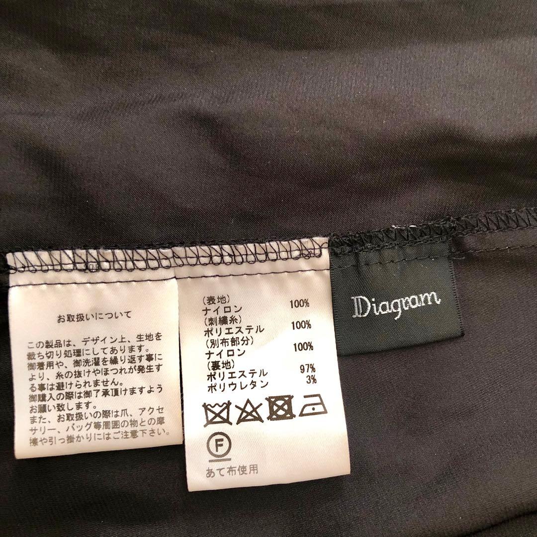 美品　近年　ダイアグラム　グレースコンチネンタル　スズラン刺繍フレアスカート完売